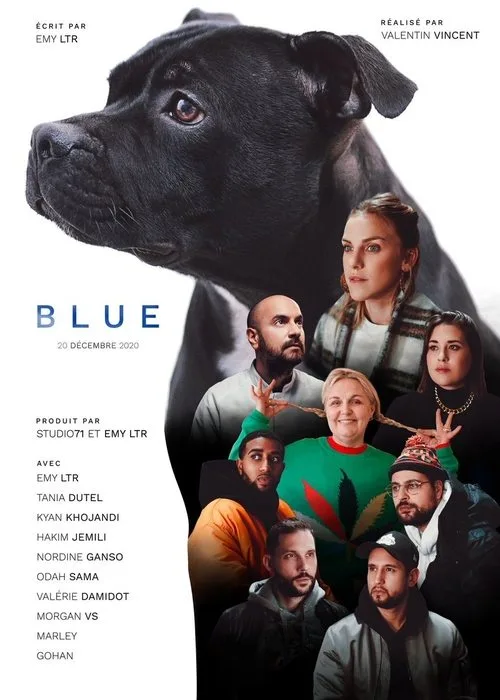 Blue poster